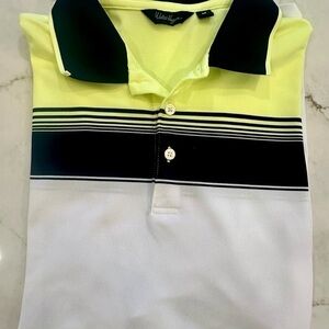 Walter Hagen Yellow and Blue Polos Shirt